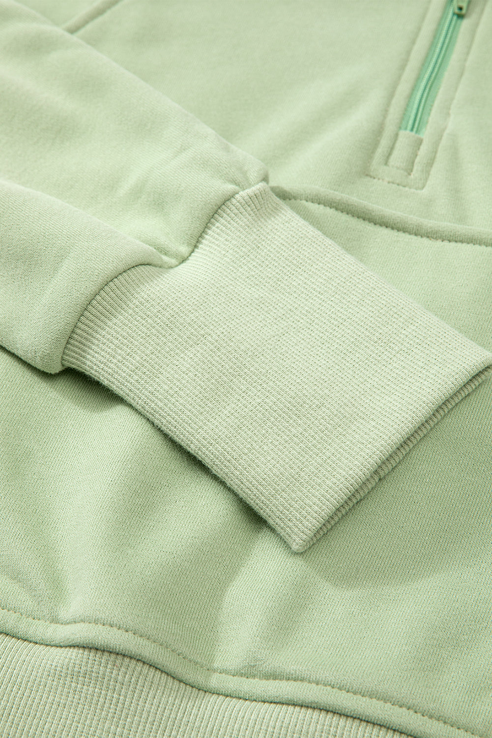 Valerian Quarter Zip Stand Neck Kangaroo Pocket Sweatshirt
