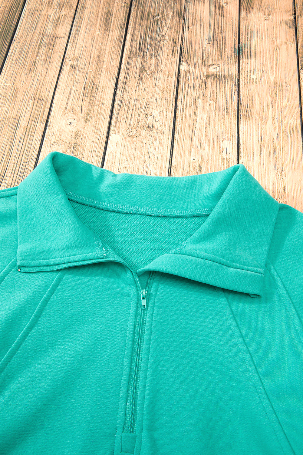 Valerian Quarter Zip Stand Neck Kangaroo Pocket Sweatshirt